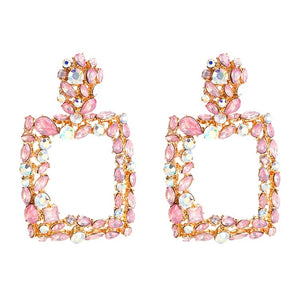 Sofia Pink Diamanté Earrings